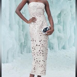 NWT Cult Gaia Floral Leather Dress